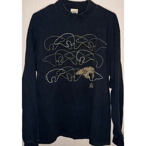🐻 Vintage “Vail” Bear Graphic Long Sleeve Tee –By Sutton’s Sportswear Size L